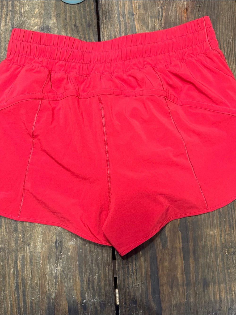 EUC Lululemon Track That High-Rise Lined Short 3" in Dark Red, 12 - Picture 3 of 5